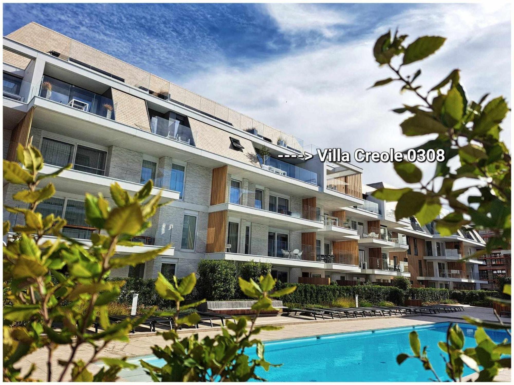 Villa Creole 0308 Luxe Appartement Met Verwarmd Zwembad Nieuwpoort Jachthaven Eksteriør bilde