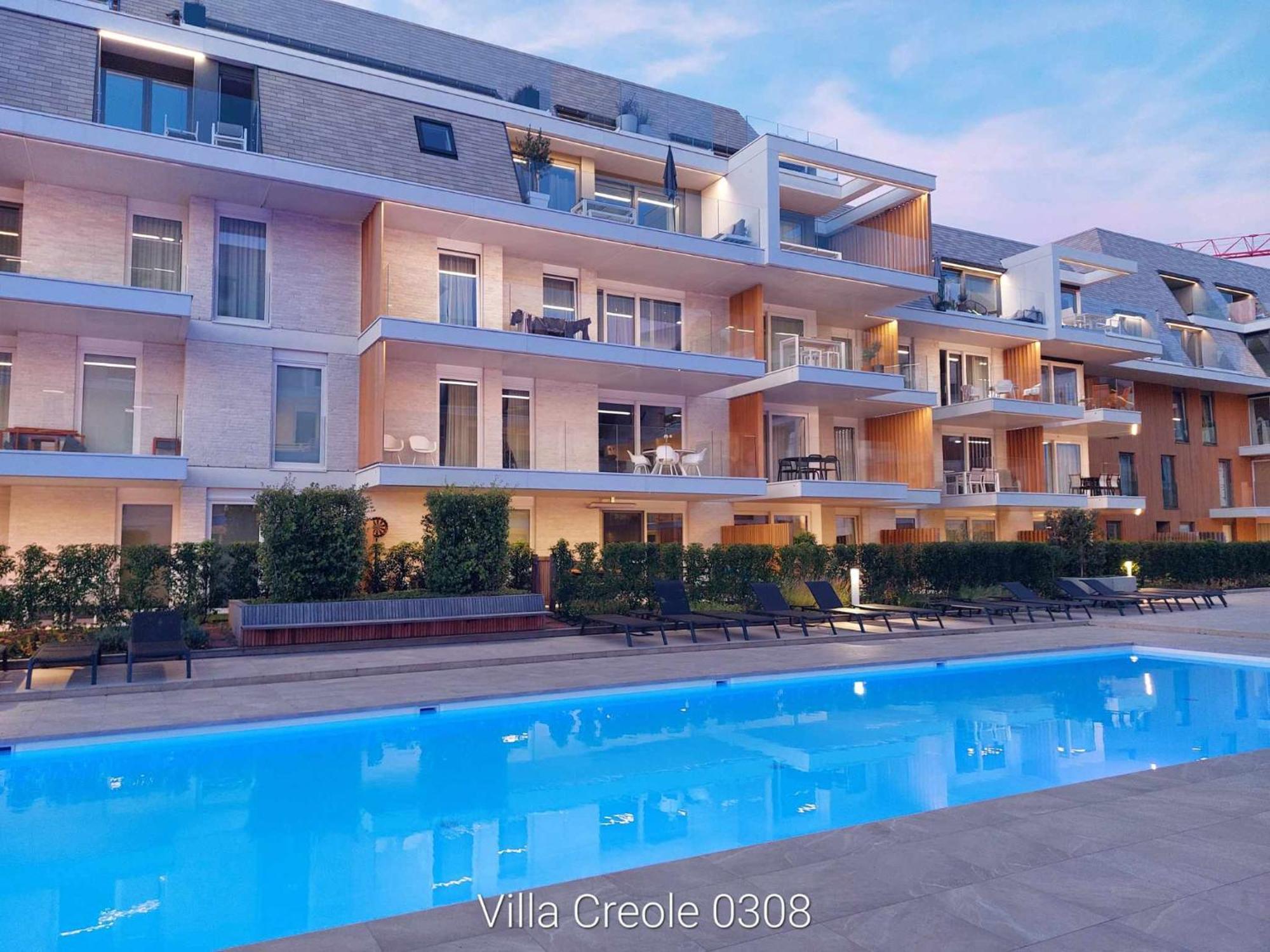Villa Creole 0308 Luxe Appartement Met Verwarmd Zwembad Nieuwpoort Jachthaven Eksteriør bilde