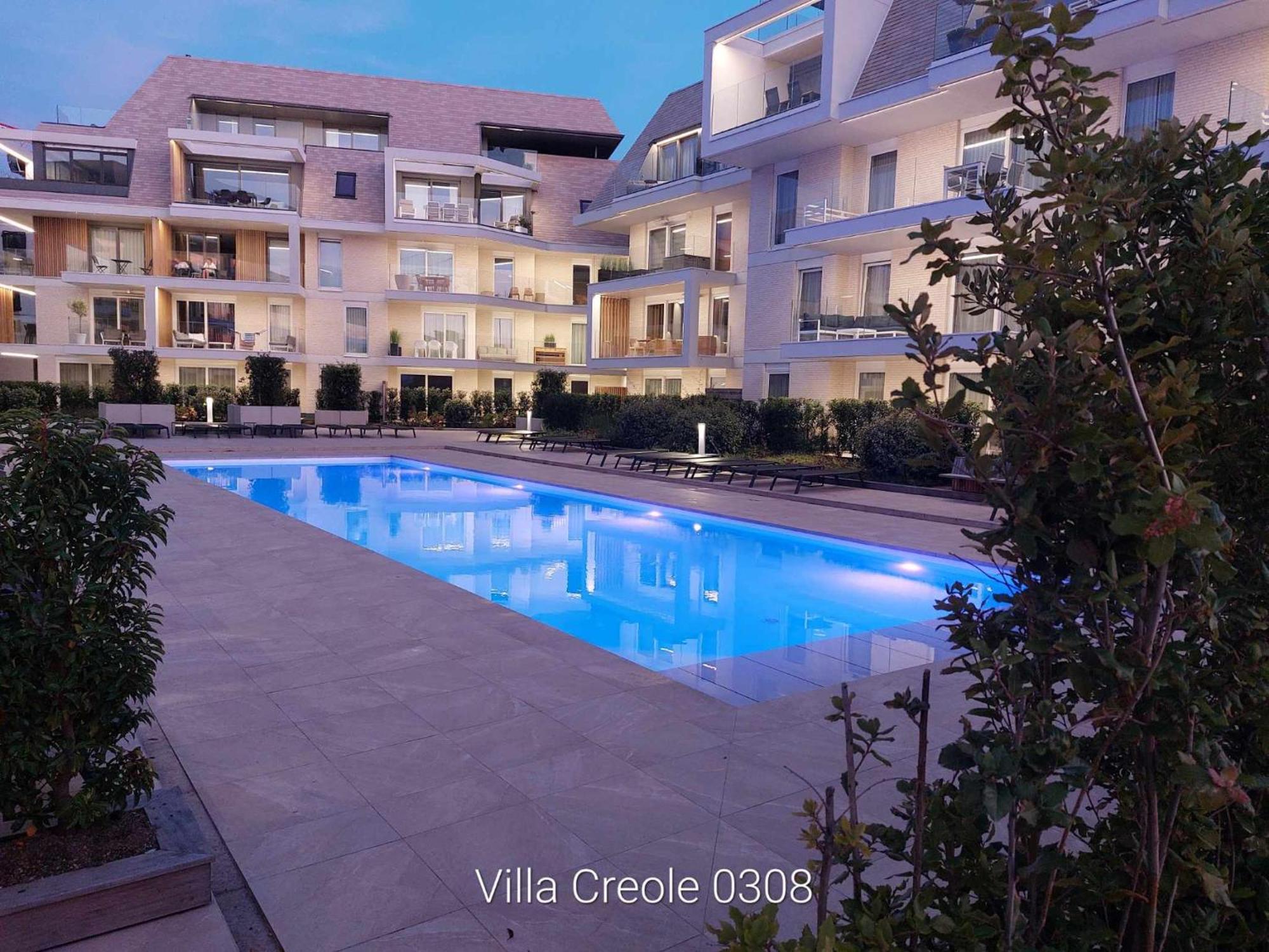 Villa Creole 0308 Luxe Appartement Met Verwarmd Zwembad Nieuwpoort Jachthaven Eksteriør bilde