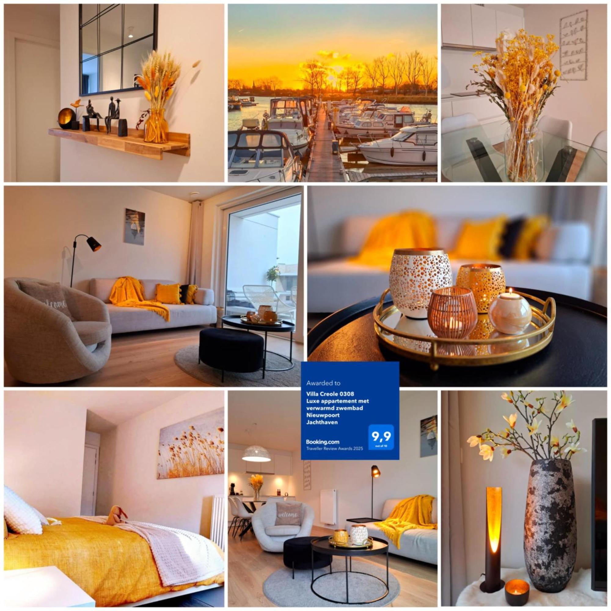 Villa Creole 0308 Luxe Appartement Met Verwarmd Zwembad Nieuwpoort Jachthaven Eksteriør bilde