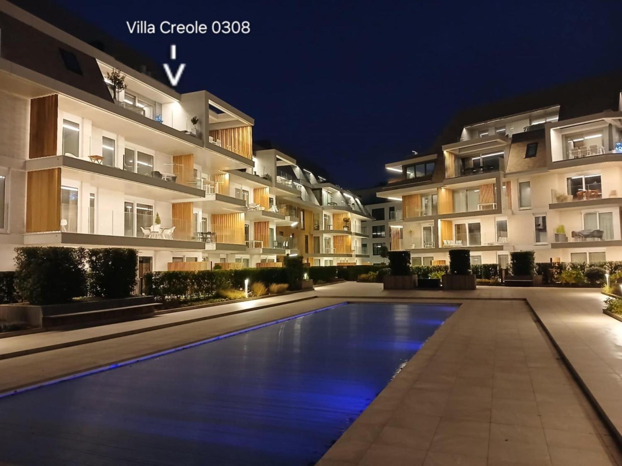 Villa Creole 0308 Luxe Appartement Met Verwarmd Zwembad Nieuwpoort Jachthaven Eksteriør bilde